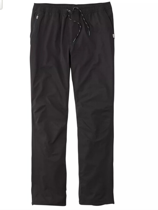 L.L. Bean Other - L.L. Bean Men's Multisport Pants Black Pull On Elastic Waist Draw String Hiking